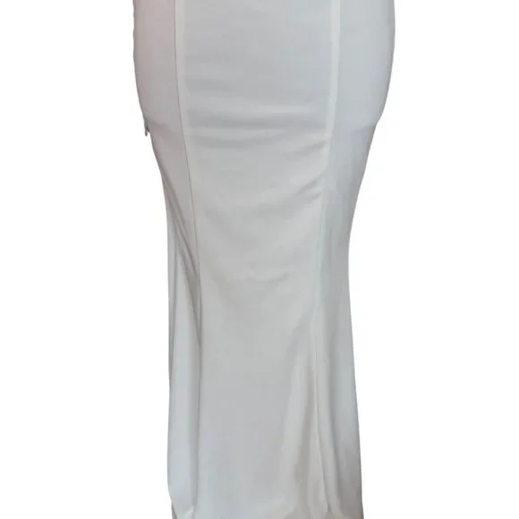 Lulus White Lace Overlay Bridal Gown With V-Back & Flutter Sleeves - Picture 7 of 10